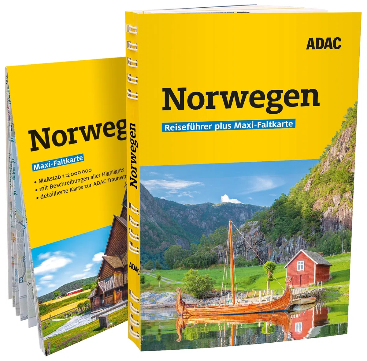 ADAC Reiseführer plus Norwegen: Mit Maxi-Faltkarte und praktischer Spiralbindung