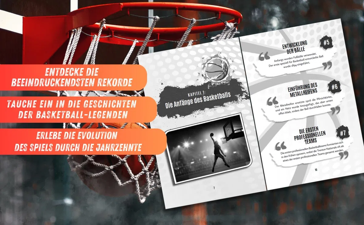 300 Basketball Fakten zum Staunen: Das XXL Basketball Buch mit spannenden Fakten & unvergesslichen Rekorden - Inkl. Basketball Fakten Quiz!
