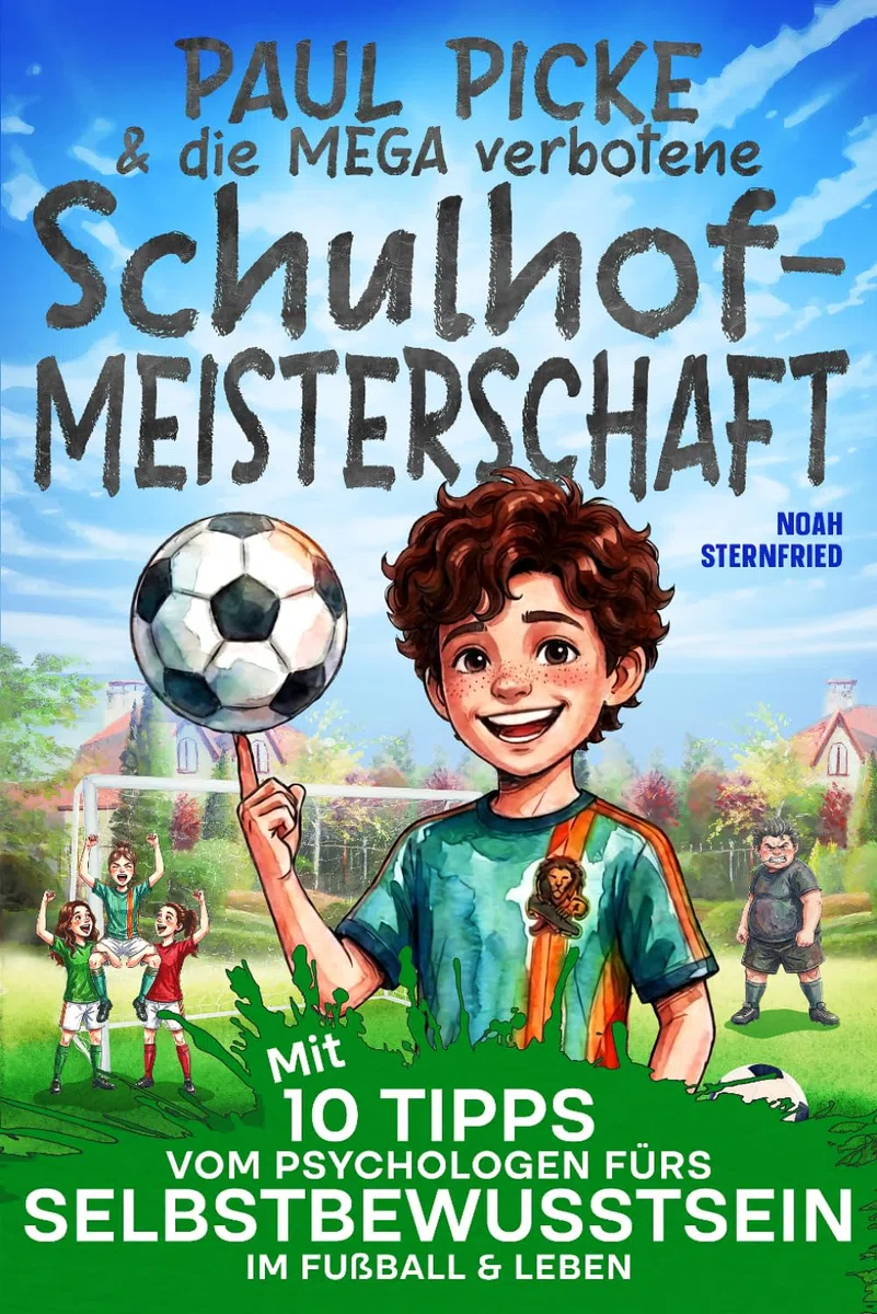 Paul Picke & die MEGA verbotene Schulhof-Meisterschaft: Mit 10 Tipps vom Psychologen fürs Selbstbewusstsein im Fußball & Leben. Ein spannendes & ... ab 8 Jahren. Geschenk für Jungs & Mädchen.