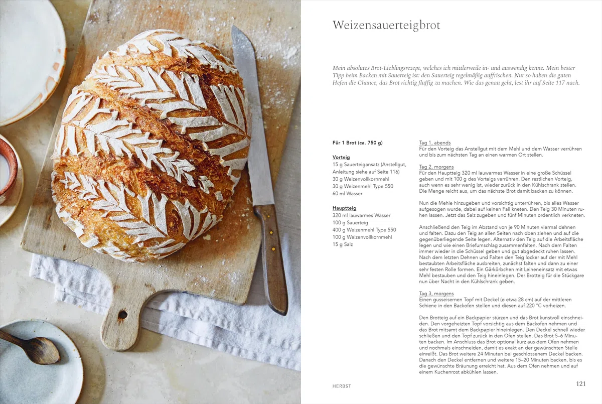 Backbuch/DIY Buch – Salzig & Süß: Köstliche Backrezepte und DIYs für ein ganzes Jahr. Süße & herzhafte Backideen für Frühling, Sommer, Herbst & Winter