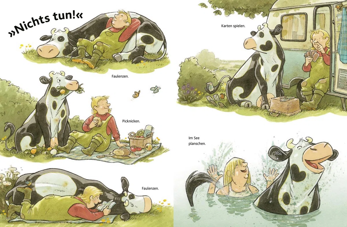 Lieselotte auf großer Fahrt: Ein Musikbilderbuch | Mit 6 Songs und Liedtexten im Buch - Bilderbuch für Kinder ab 4 (Bilderbücher von Kuh Lieselotte, Band 15)