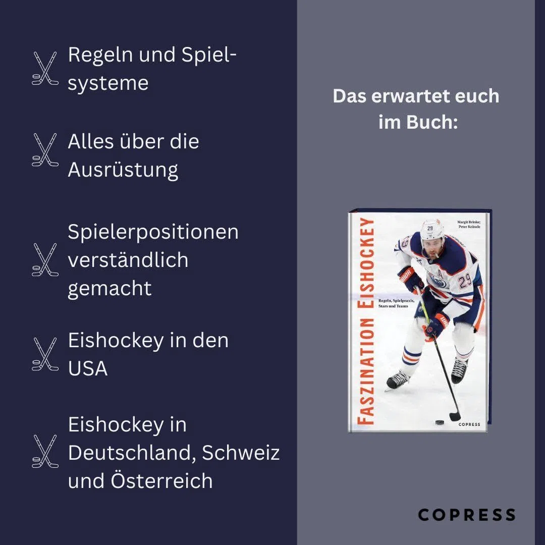 Faszination Eishockey: Eishockey-Regeln, Spielpraxis, Stars und Teams. Mit Infos zu Spieltaktik und NHL, DEL sowie Eishockey in der Schweiz und Österreich. Eishockey Buch für Fans & Hobby-Spieler.