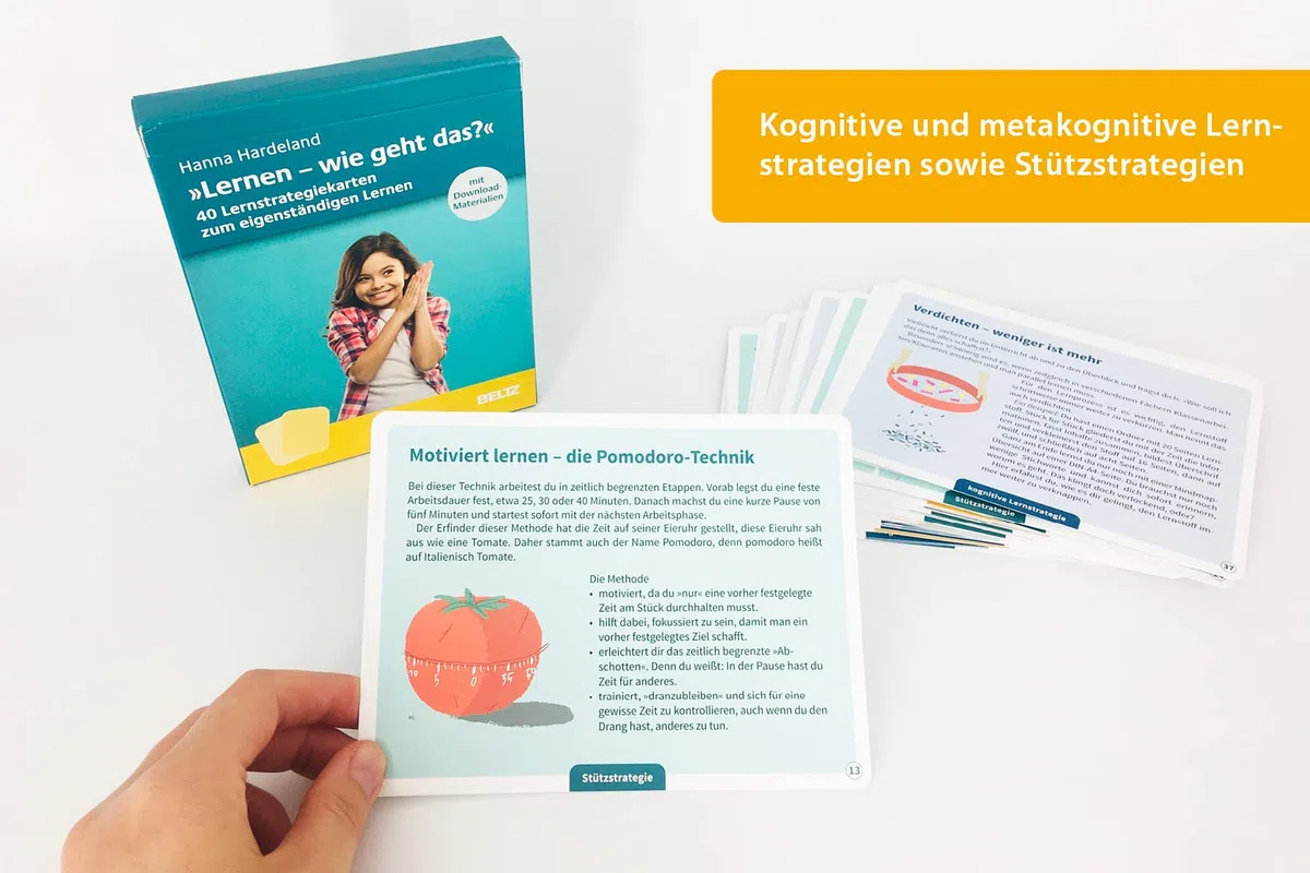 »Lernen, wie geht das?« – 40 Lernstrategiekarten zum eigenständigen Lernen: Mit Download-Materialien. Ab Klasse 5 (Kartensets für die pädagogische Praxis)