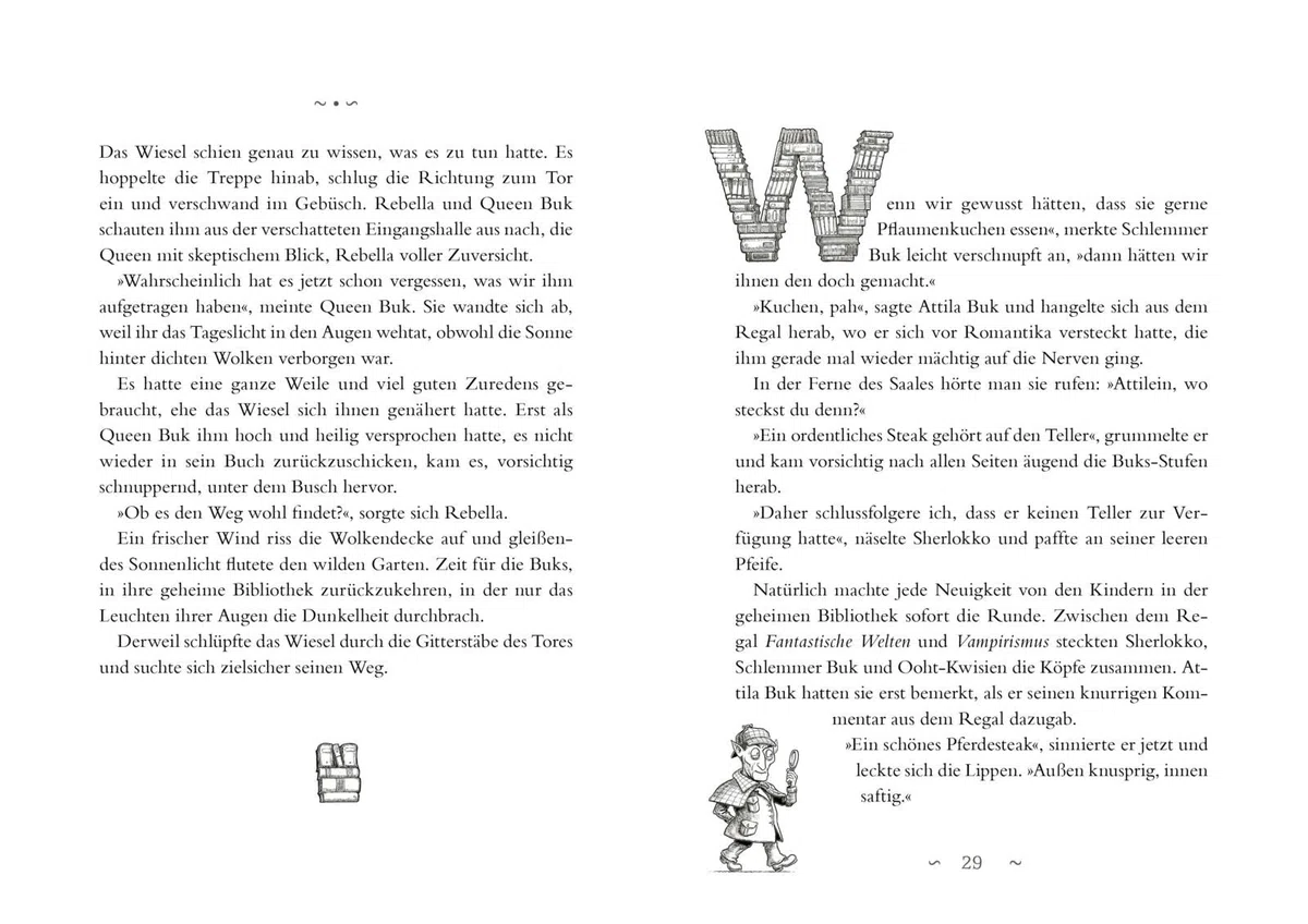Die magische Bibliothek der Buks 2: Das verfluchte Medaillon: Spannend-skurriles Fantasy-Abenteuer über die Macht der Bücher (2)