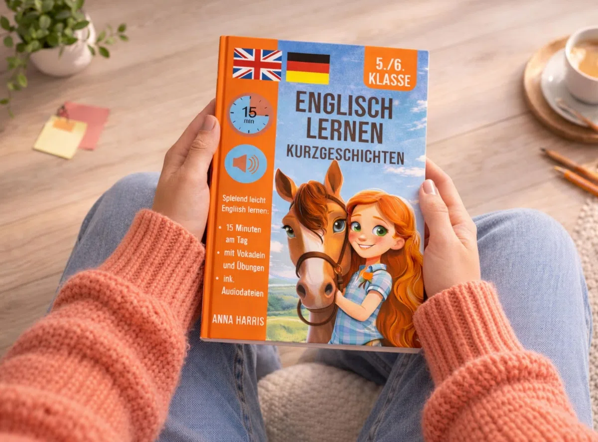 Englisch lernen - Kurzgeschichten für Kinder 5.-6. Klasse: Buch für Mädchen ab 10 Jahre, zweisprachig - ideal als Geschenk zum Schulstart, Einschulung 5.Klasse und für Anfänger