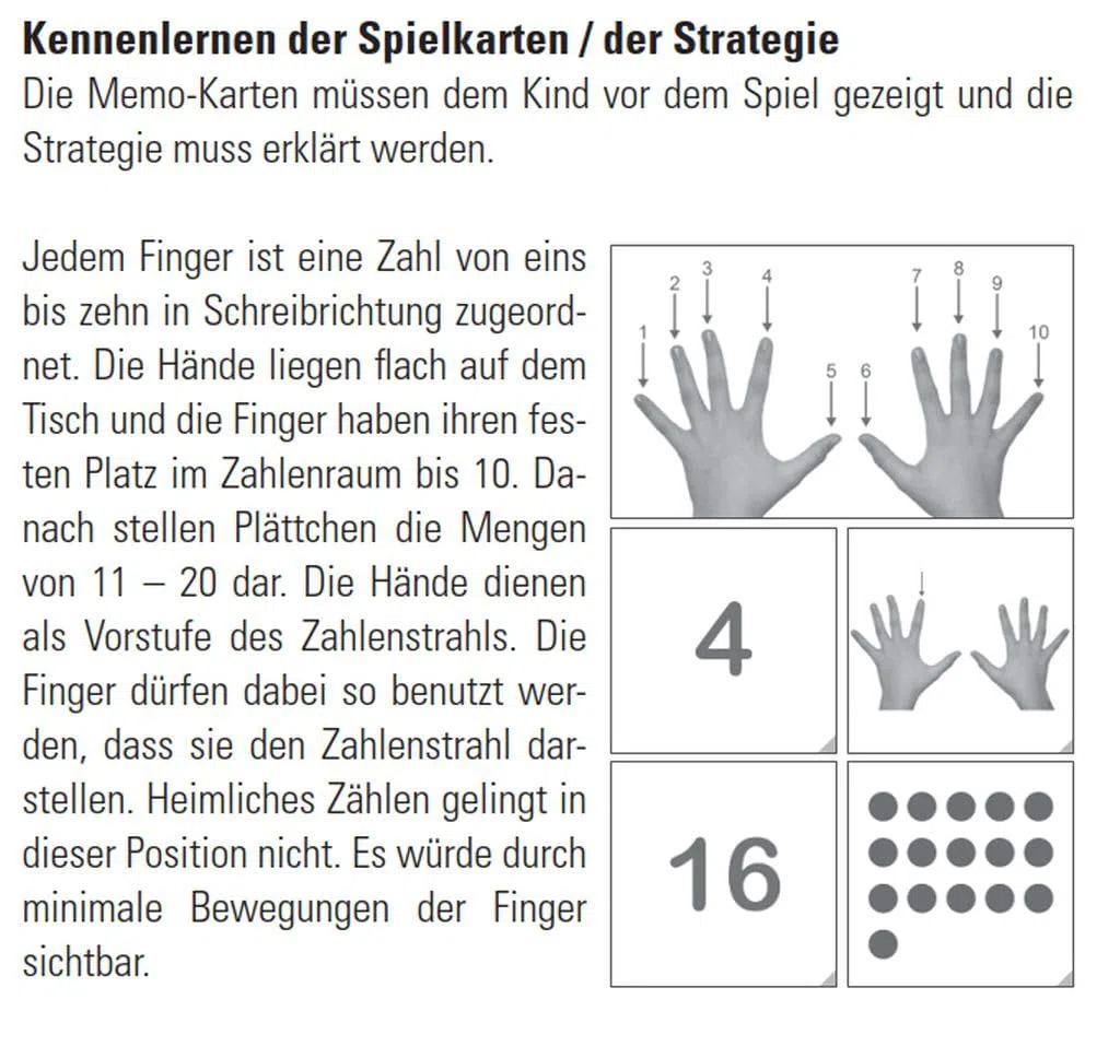 1-2-3 fingerfrei bei Dyskalkulie 1: Zahlenverständnis bis 20