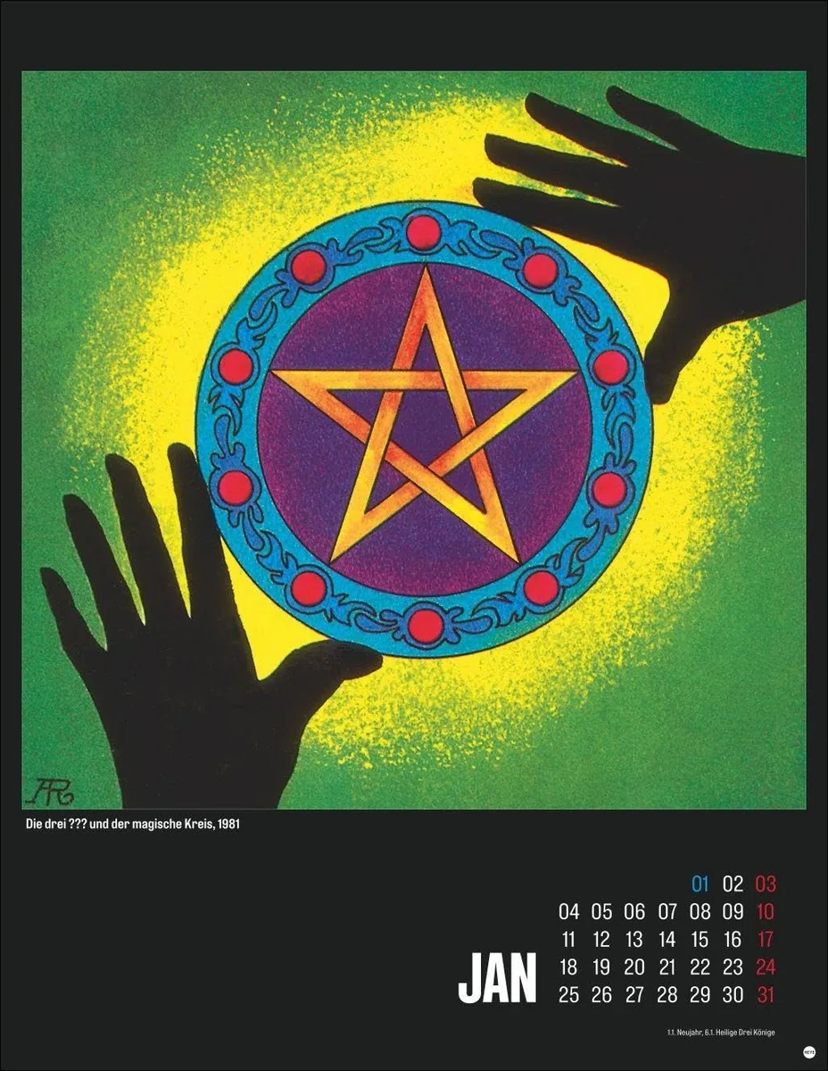 Die drei ??? Posterkalender 2027: Großer Wandkalender für alle Fans: die kultigen Cover-Illustrationen von Aiga Rasch zur beliebten Buchserie. Nostalgie pur für kleine und große Detektive