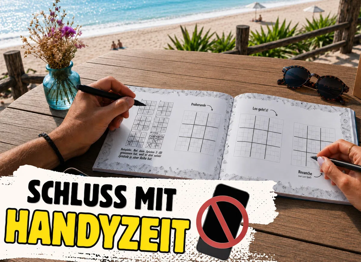 1 gegen 1 Reiseduell: Stift und Papier Minispiele für Zwei | Reisespiele ohne Hilfsmittel | Beschäftigung im Urlaub für Erwachsene, Paare, Familien & Kinder ab 10 Jahre | Ideal für Autofahrten
