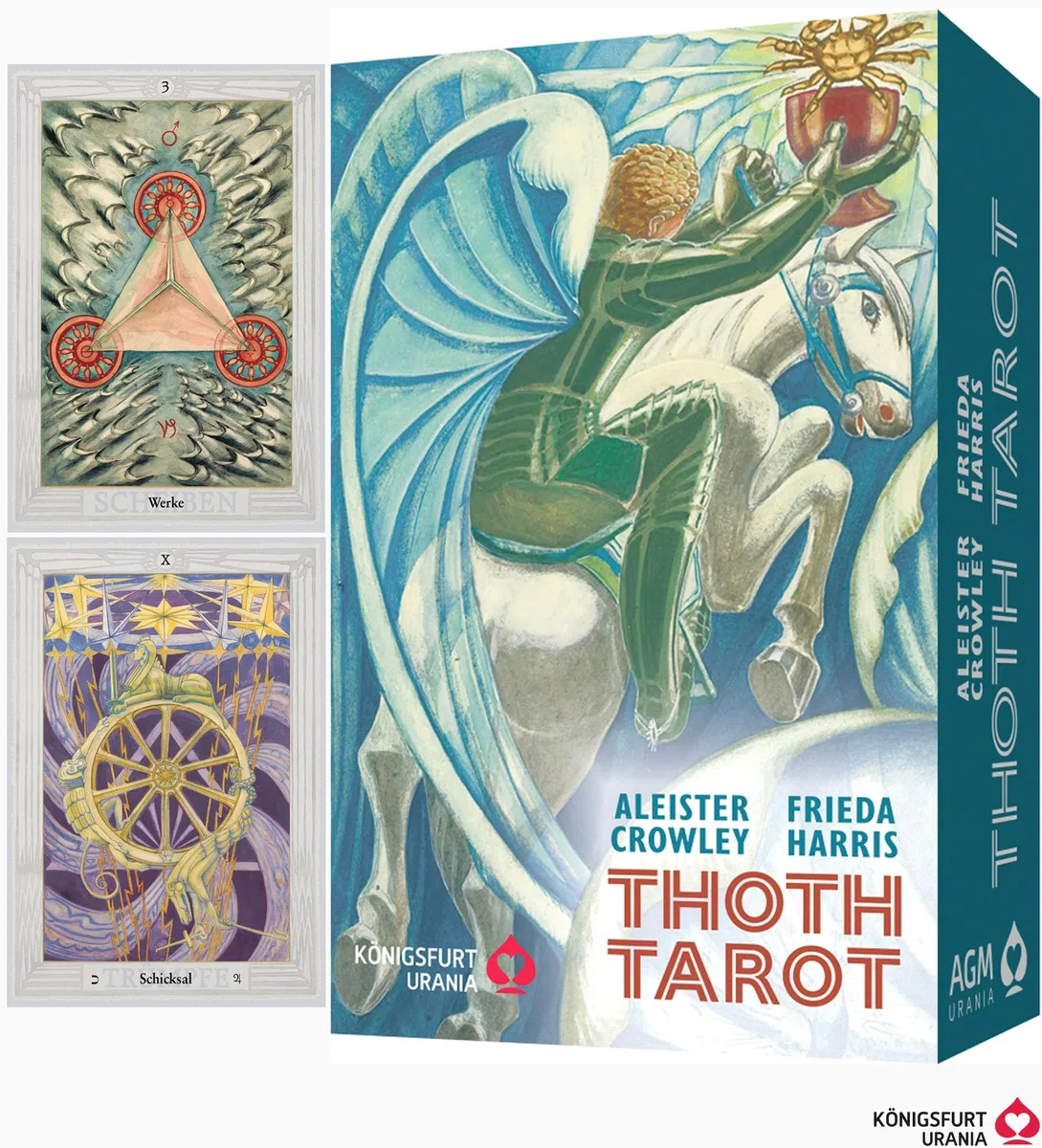 Aleister Crowley Thoth Tarot Standard DE: 78 Karten mit Anleitung (Original-Farben!)