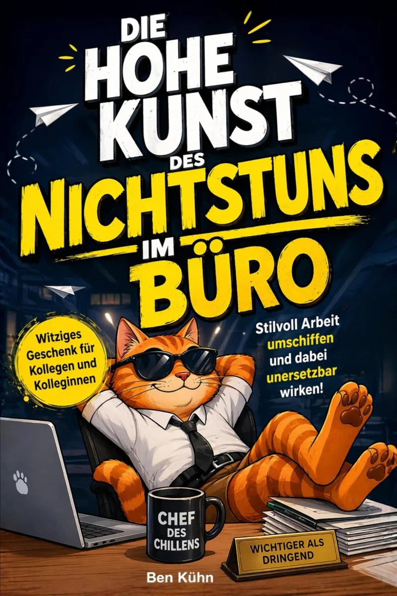 Die hohe Kunst des Nichtstuns im Büro: Stilvoll Arbeit umschiffen und dabei unersetzbar wirken! Humorvolle Ausreden und clevere Hacks für jede Bürosituation | Witziges Geschenk für Kolleg*innen