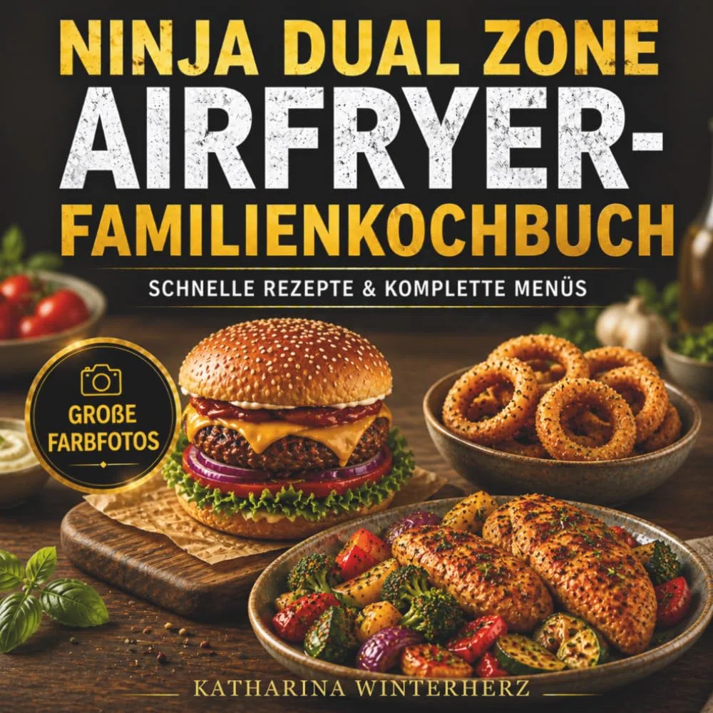NINJA DUAL ZONE Airfryer Familienkochbuch: Schnelle Rezepte & komplette Menüs für die Heißluftfritteuse