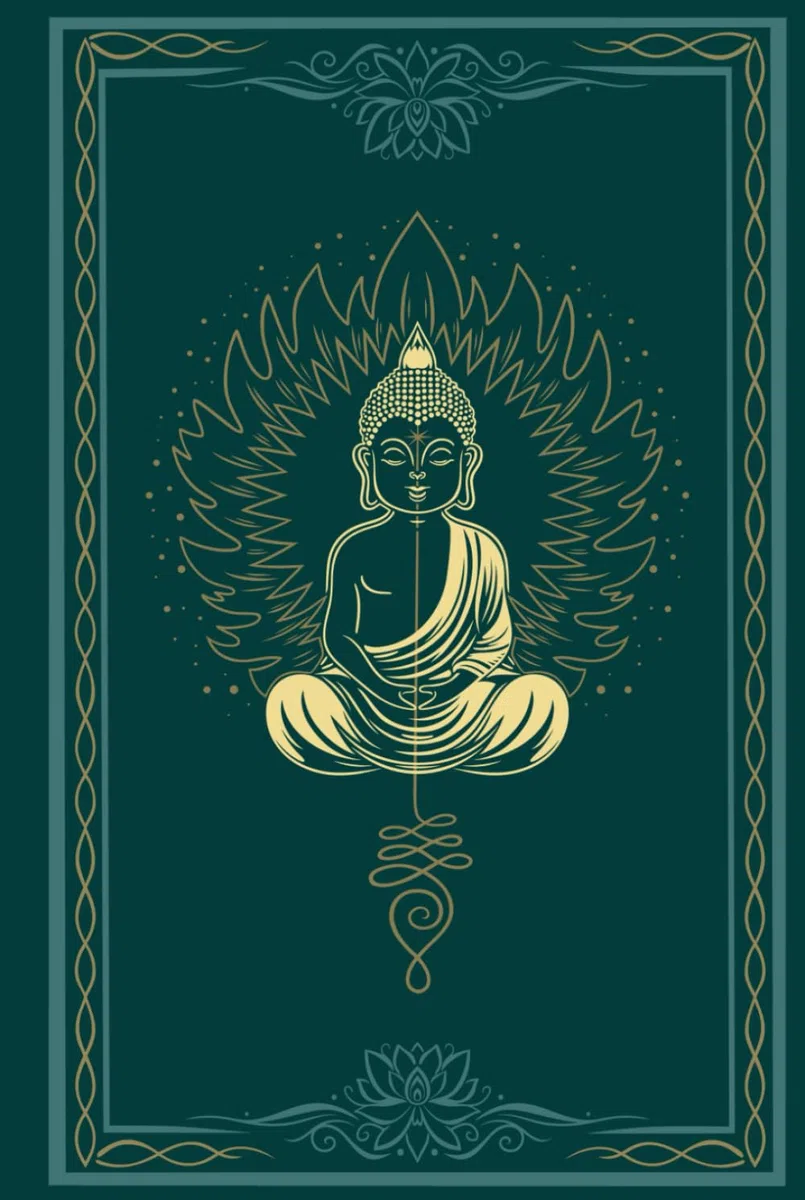 Spirituelles Yoga Notizbuch mit Buddha Energie - 6x9 Dotted Journal: Perfekt für Asana-Tracking, Meditationstagebuch & spirituelles Journaling – 150 ... Grid, Seitenzahlen & Inhaltsverzeichnis