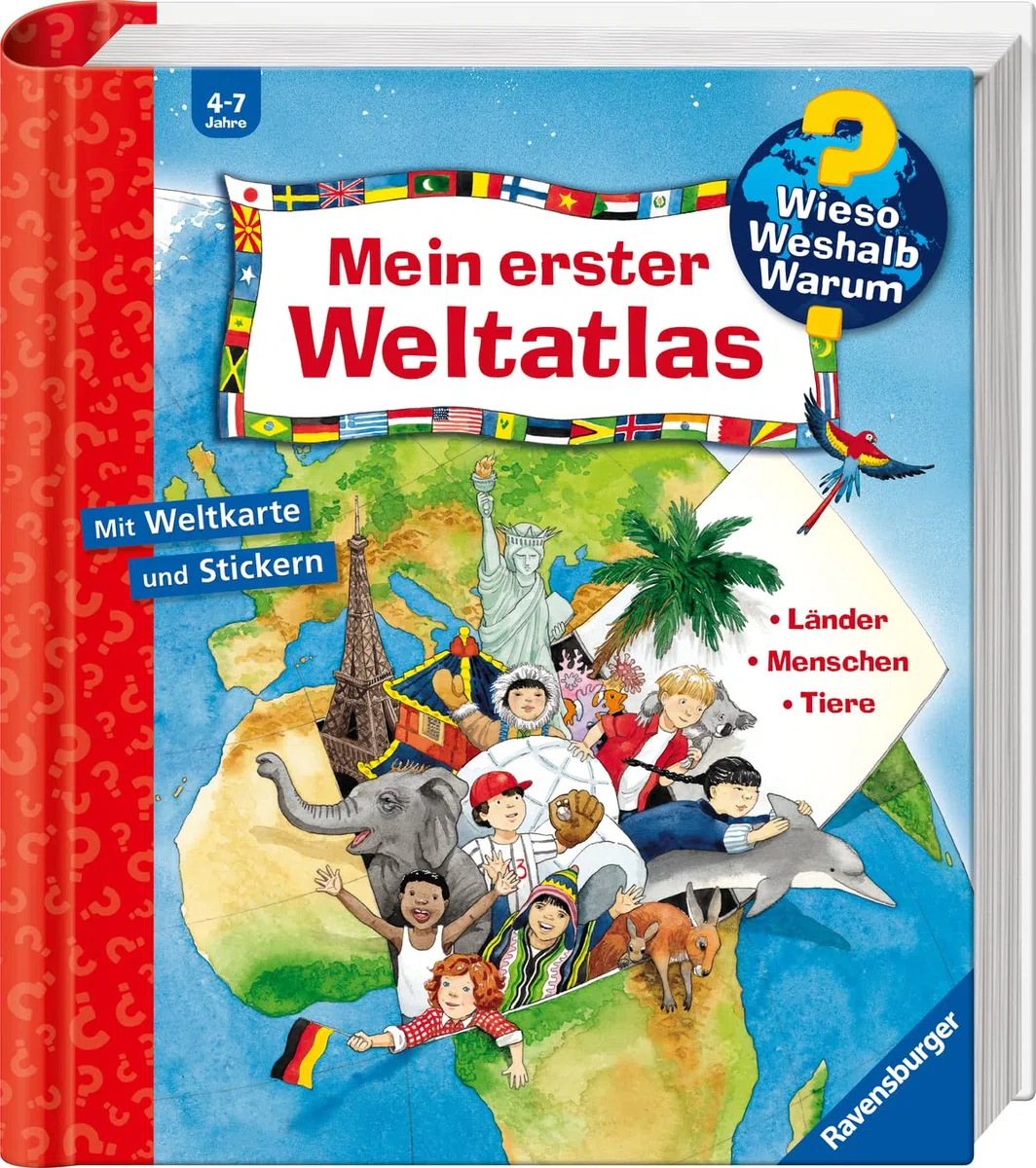 Wieso? Weshalb? Warum? Sonderband - Mein erster Weltatlas (Sachbuch ab 4 Jahre - mit Klappen, Stickern und riesigem Poster)