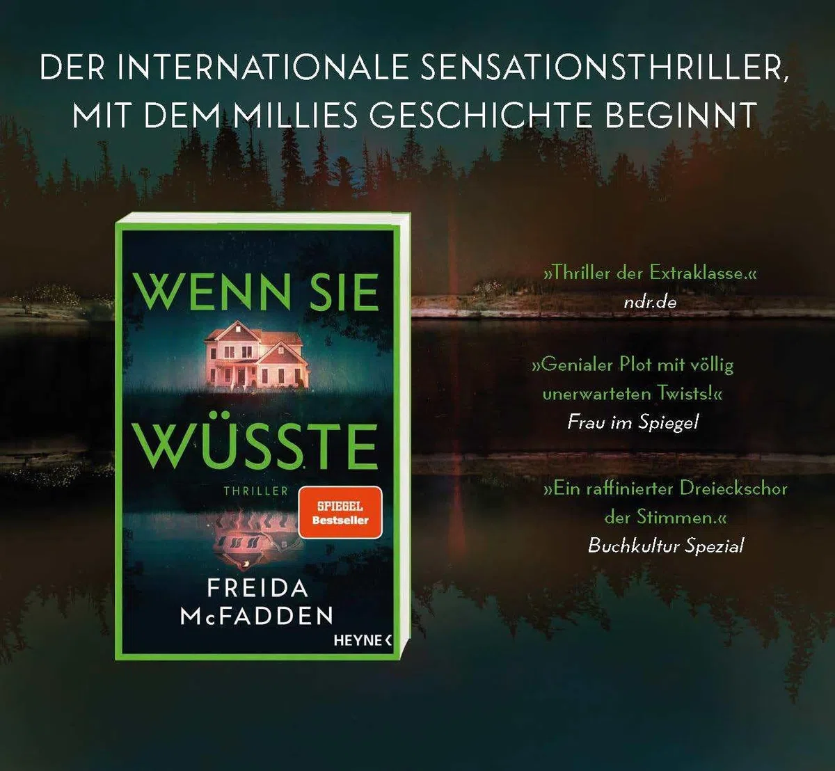 Sie kann dich hören: Thriller – Millie ist zurück! Der neue Thriller der SPIEGEL-Bestsellerautorin voller unglaublicher Twists (The Housemaid, Band 2)