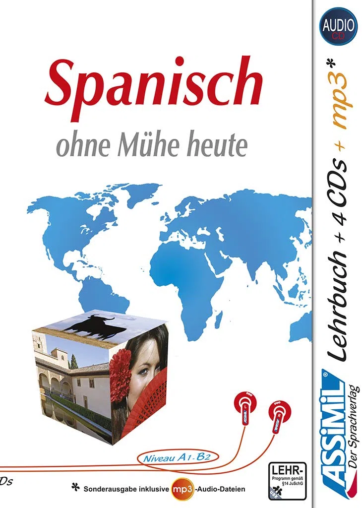 ASSiMiL Spanisch ohne Mühe heute - Audio-Sprachkurs Plus - Niveau A1-B2: Selbstlernkurs in deutscher Sprache, Lehrbuch + 4 Audio-CDs + 1 MP3-CD (Senza sforzo)