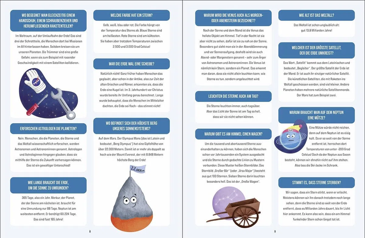 Das große Buch der 500 Fragen und Antworten: Geniale Antworten auf wichtige Kinderfragen aus 10 spannenden Wissensgebieten - Ab 8 Jahren