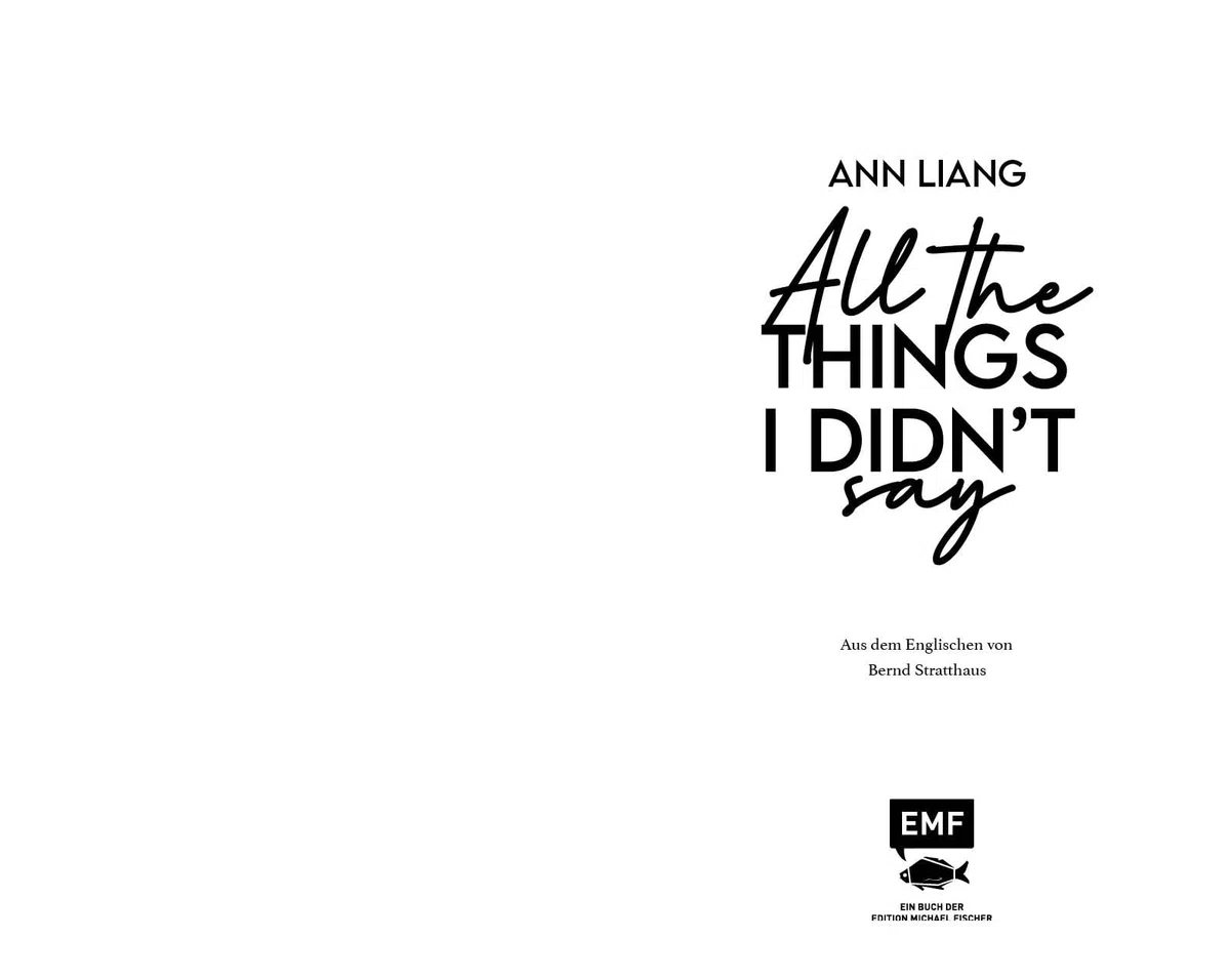 All the things I didn't say: Charmante Rivals-To-Lovers Rom-Com