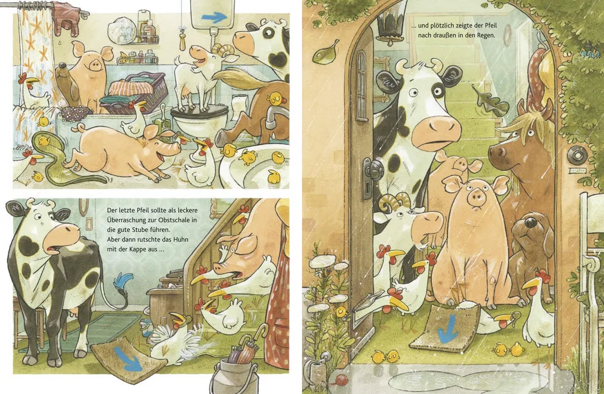 Lieselotte im Regen: Lustige Bilderbuchgeschichte von Kuh Lieselotte zum Vorlesen für Kinder ab 4 Jahren (Bilderbücher von Kuh Lieselotte, Band 14)