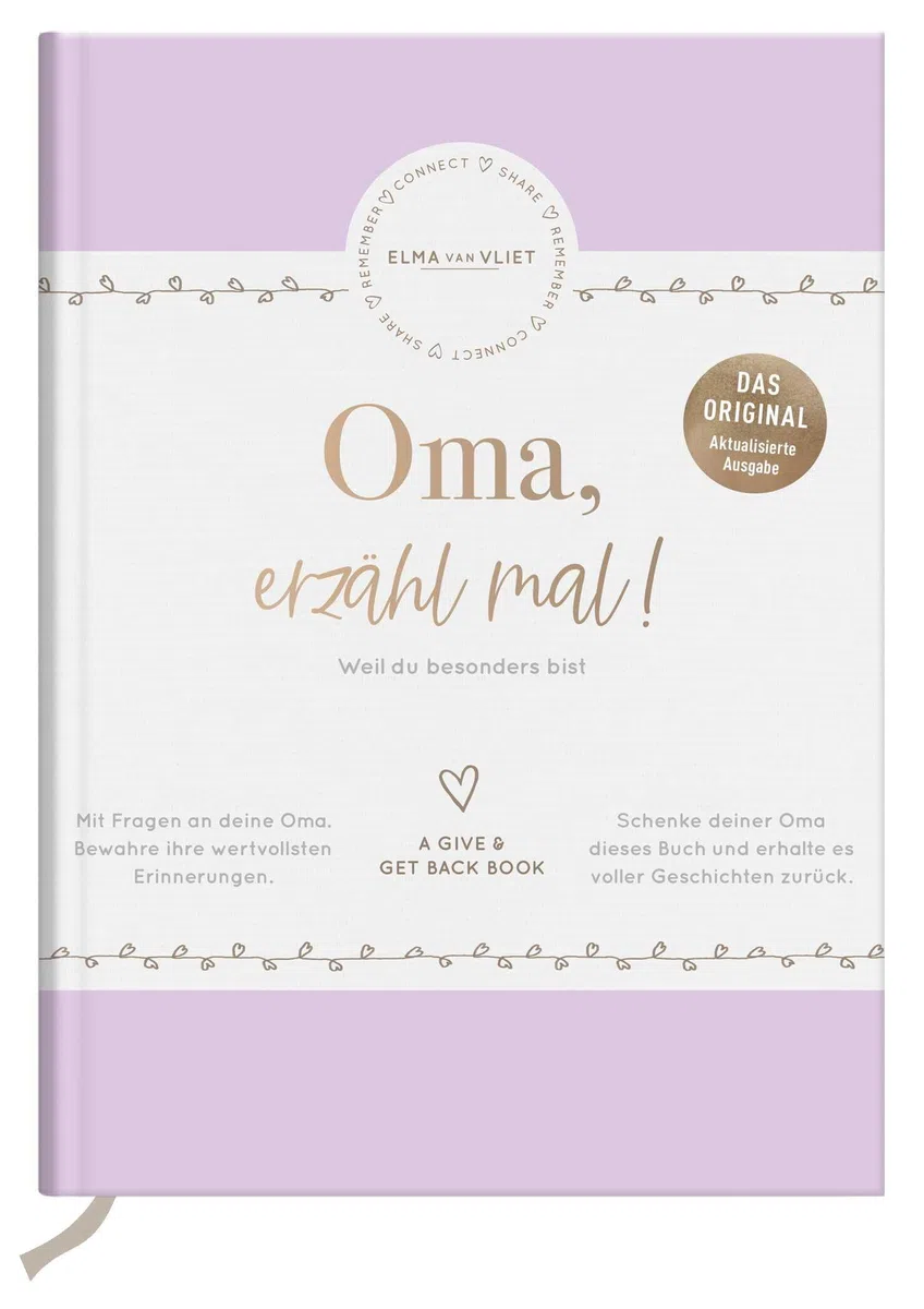 Oma, erzähl mal! Elma van Vliet: Weil du besonders bist | Erinnerungsbuch für deine Oma | Ein persönliches Geschenk zum ... (Erzähl mal!-Reihe von ... Geschenk zum Geburtstag oder Weihnachten