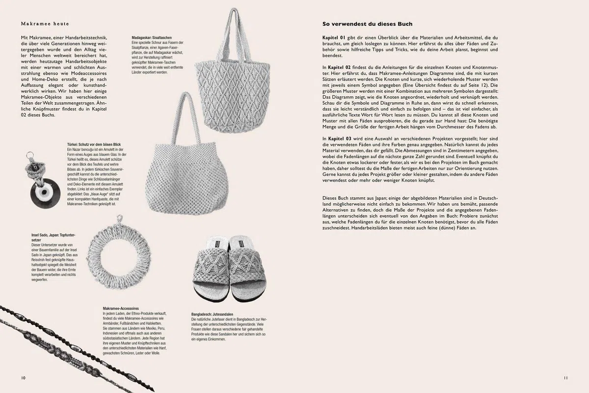 Makramee - Das große Buch der Muster: Über 70 verschiedene Knoten und Muster - mit 33 DIY-Projekten