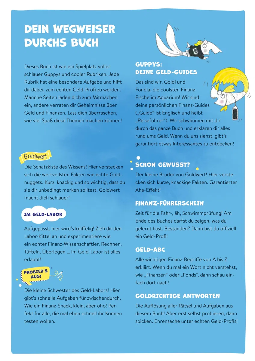 Von Geld, Gold und Guppys - Finanzbildung für Kinder und Jugendliche: Wie aus deinem Taschengeld ein ganzer Schatz wird I Rätseln, ausmalen, mitmachen! | Finanzwissen für Kinder