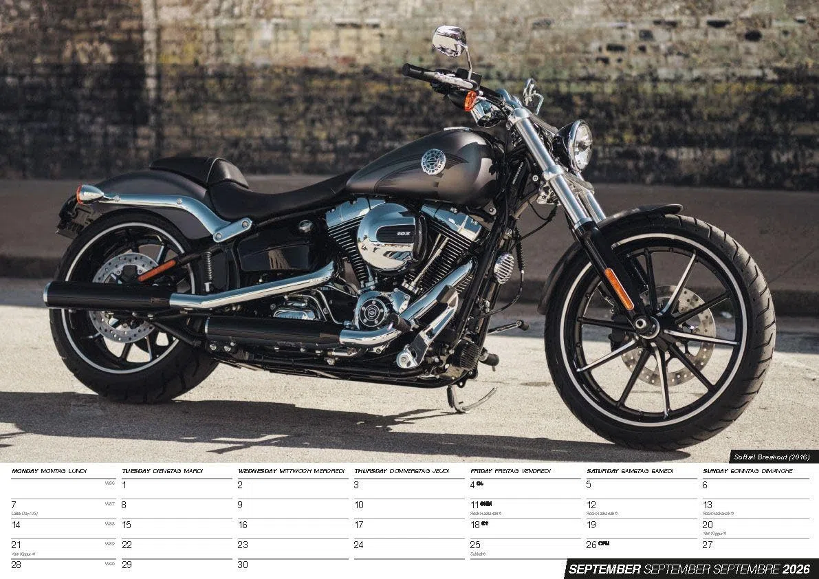 Harleys 2026 - Der Harley Davidson Kalender
