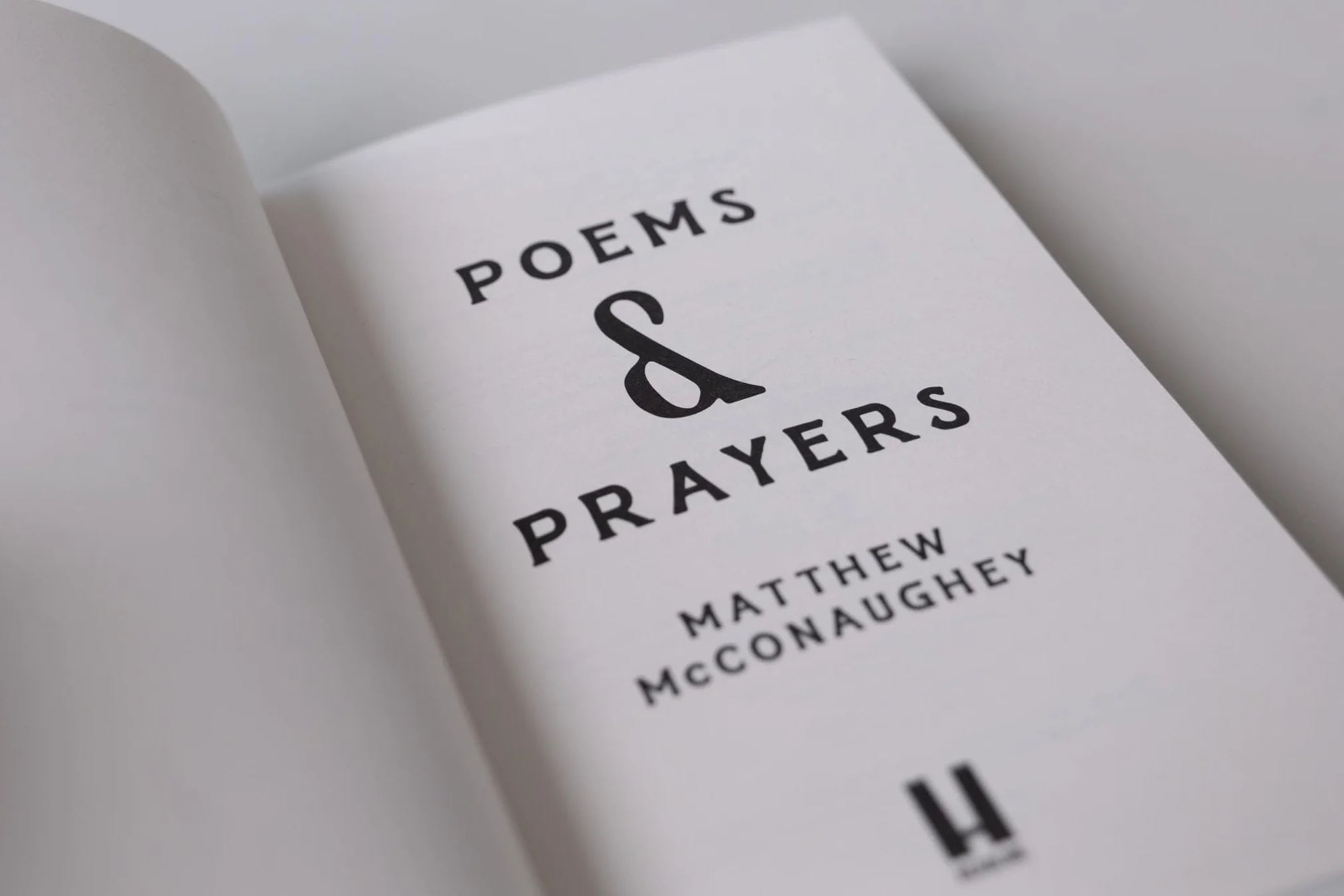 Poems & Prayers: Matthew McConaughey's brand new inspirational book