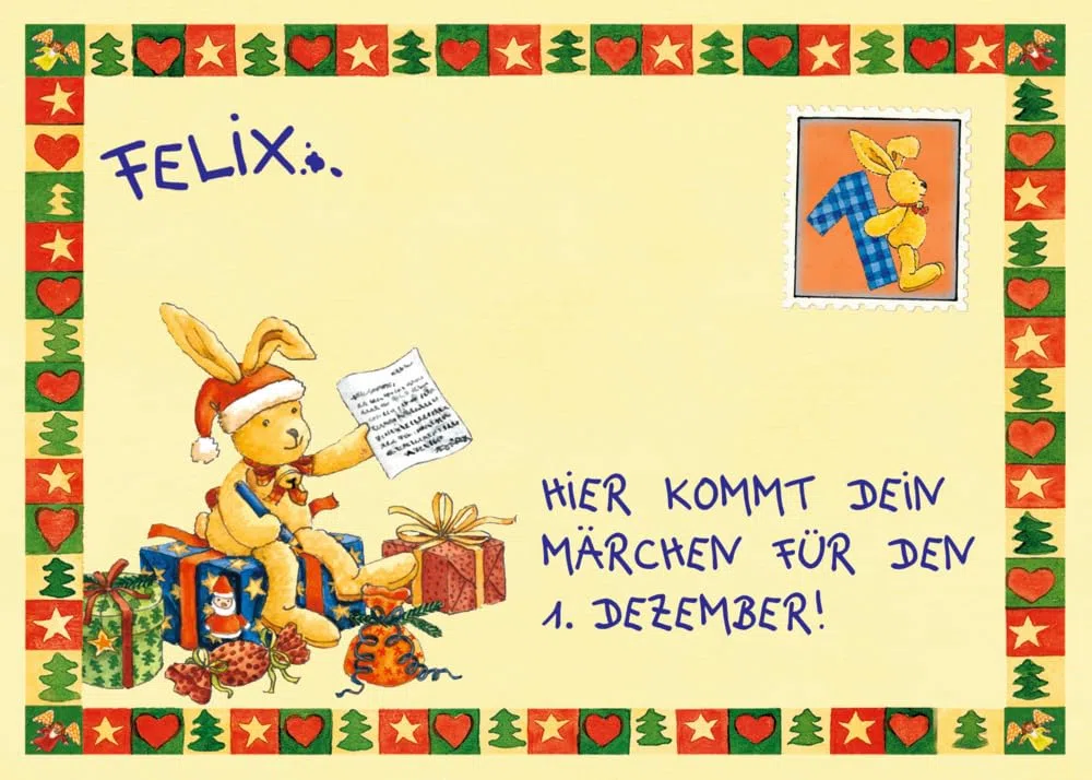 Brief-Adventskalenderbuch – 24 Adventsbriefe von Felix: Mit 24 echten Briefen