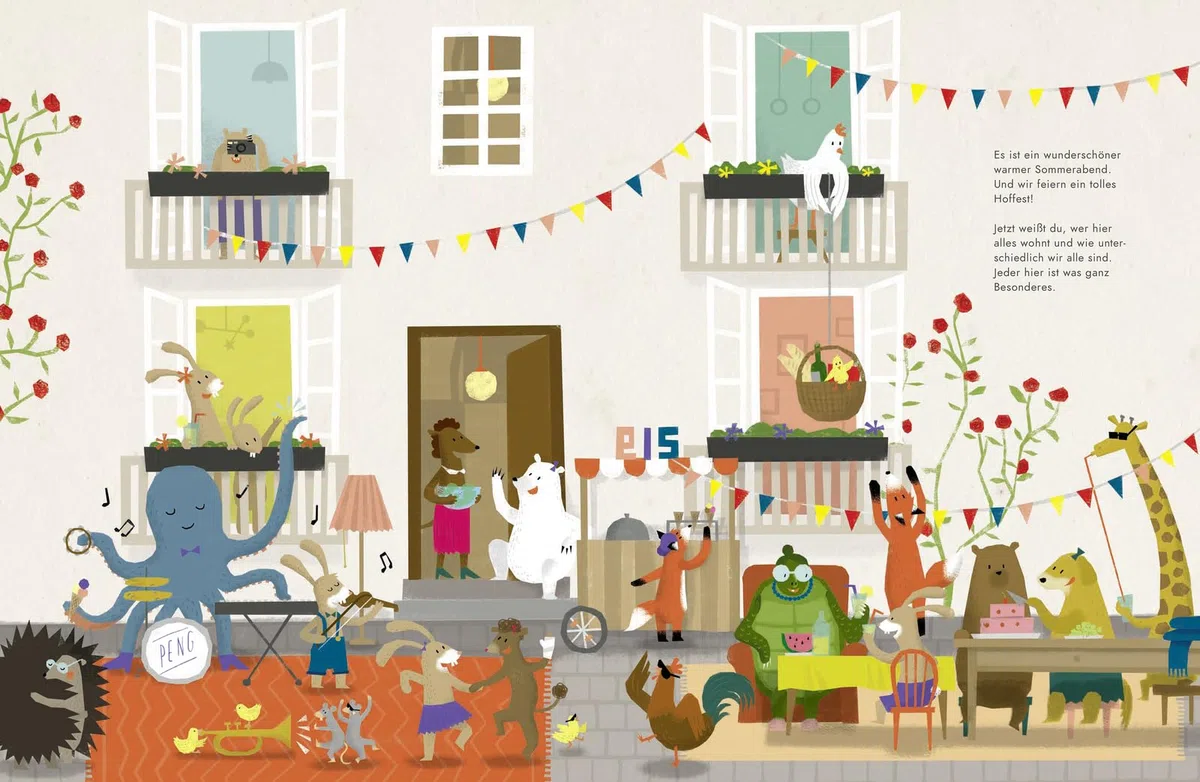 Unser kunterbuntes Haus: Ein Wimmelbuch über Vielfalt und Toleranz für Kinder ab 4 Jahren