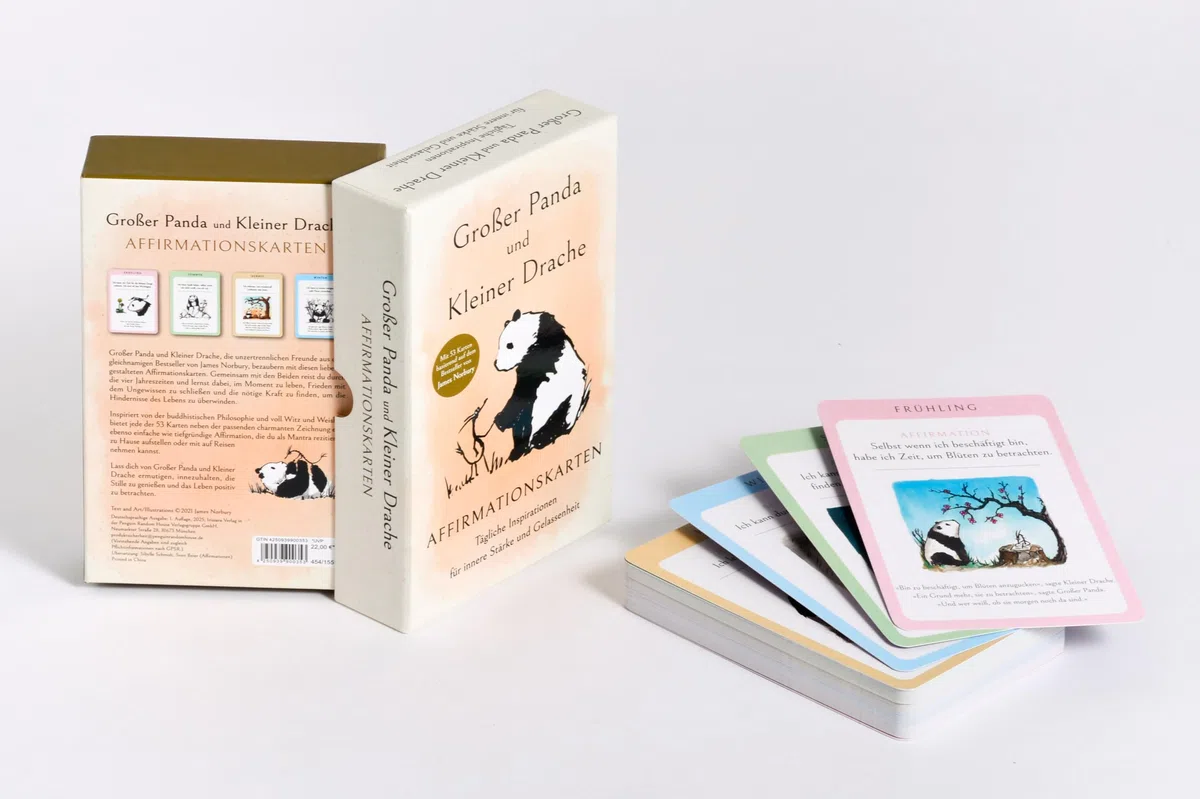 Großer Panda und Kleiner Drache Affirmationskarten: Tägliche Inspirationen für innere Stärke und Gelassenheit - Mit 53 Karten basierend auf dem Bestseller von James Norbury