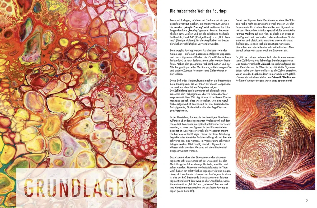 Acrylic Pouring. Der neue Acrylmal-Trend: BILDER gießen!: Fluid Painting. Das Grundlagenbuch. Mit Online-Videos
