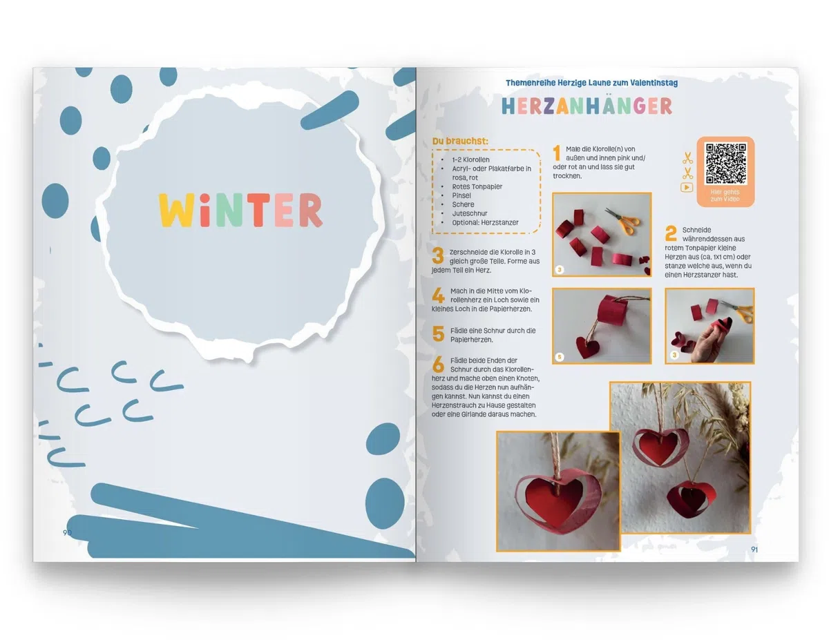 Bastelbuch – In 52 kreativen Themenwochen durch alle Jahreszeiten: Bastle dich durch über 100 kreativitätsfördernde Bastelideen für Frühling, Sommer, Herbst und Winter - für Kinder ab 4 Jahren