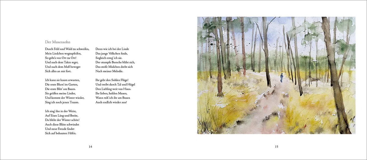 Es dringen Blüten aus jedem Zweig (Literatur und Aquarelle)