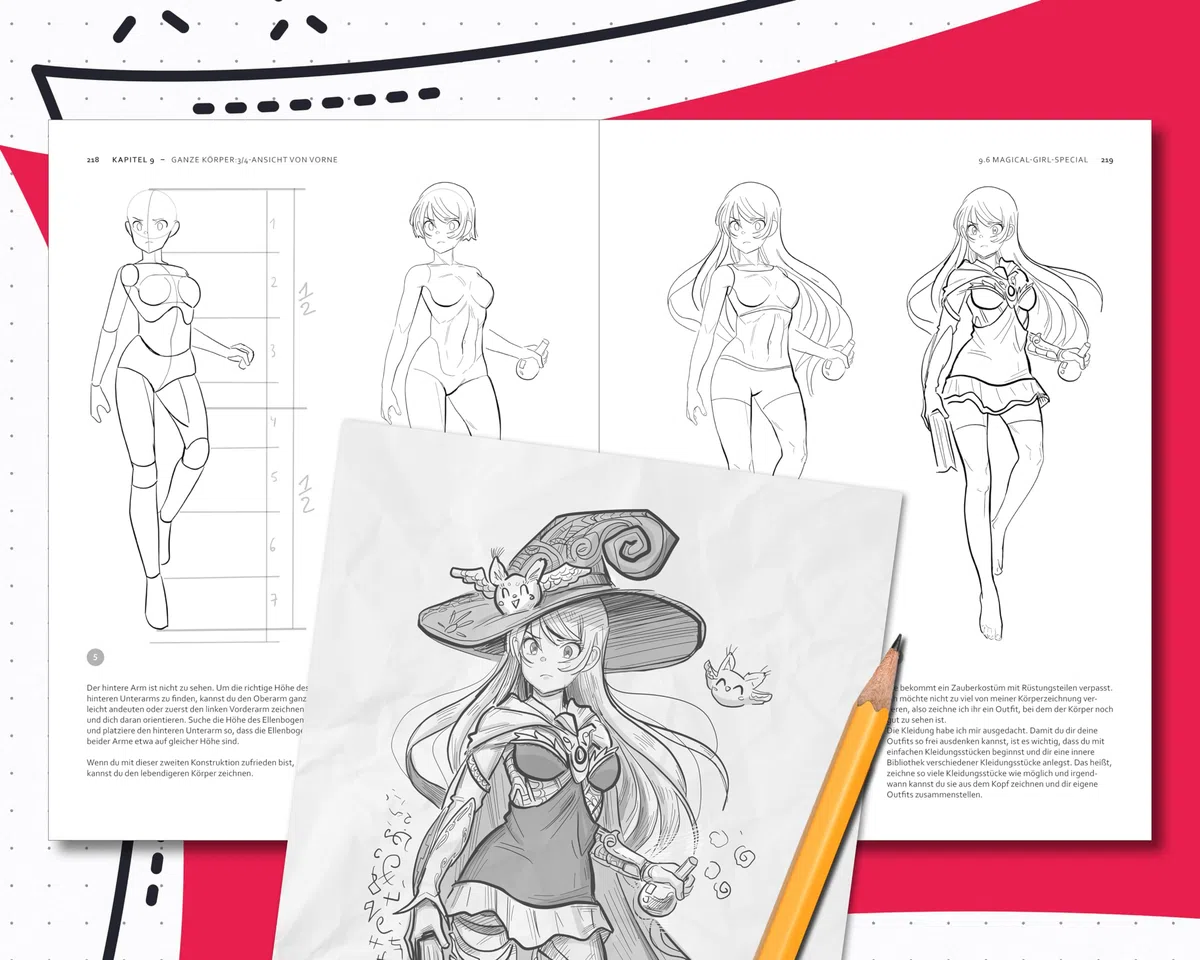 Die Manga-Zeichenschule: Manga-Körper zeichnen lernen für Anfänger | Von den Grundlagen der Anatomie Schritt für Schritt zum eigenen Charakter – Praxiserprobt & leicht erklärt inkl. 4,5h Bonus-Videos