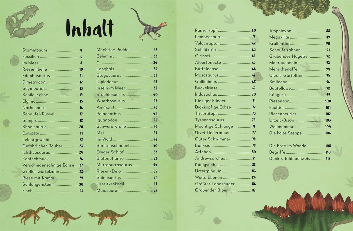 Mein liebstes Buch der Dinosaurier und anderer Lebewesen der Urzeit: Gemeinsam die Welt der Urzeittiere entdecken. Für Kinder ab 3 Jahren