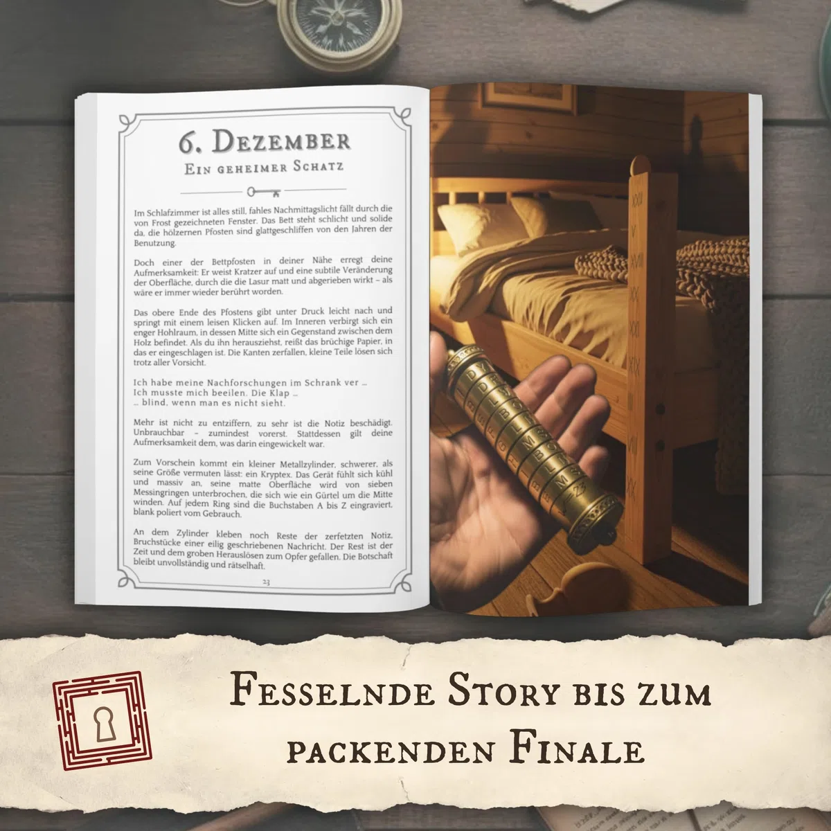Escape Room Adventskalender: Das Geheimnis der Nebelforst-Hütte: Knacke die 24 Rätsel und entkomme rechtzeitig vor Weihnachten | Der Rätsel Adventskalender für Erwachsene und Teenager