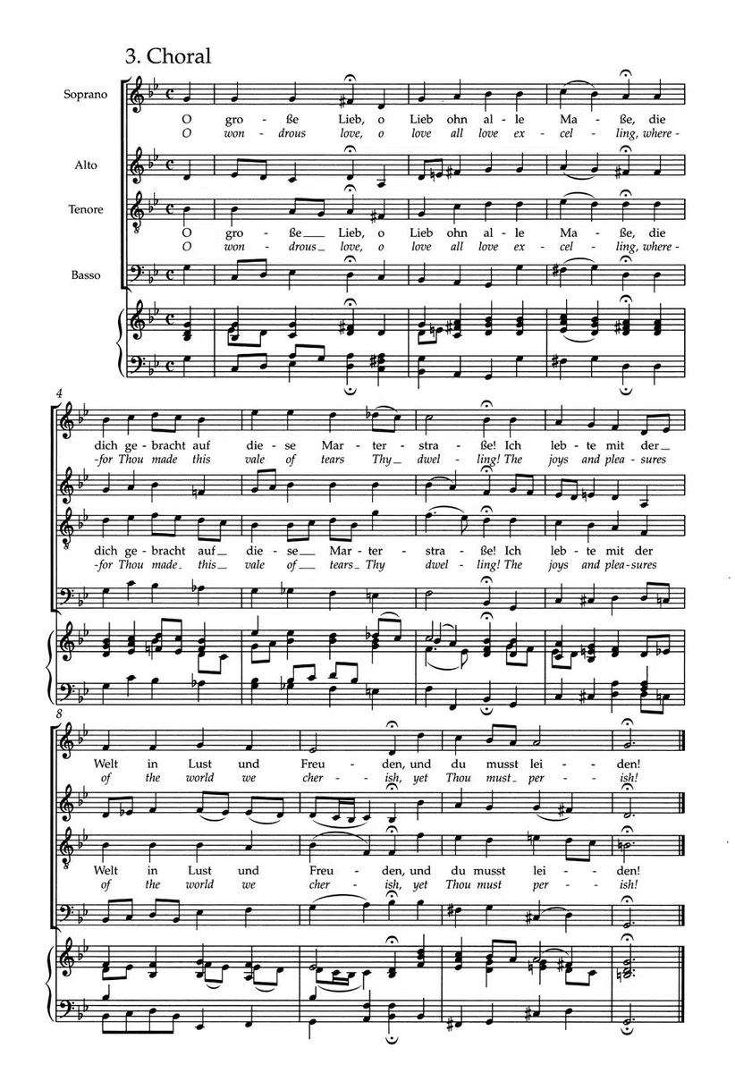 Johannes-Passion (St. John Passion) BWV 245. BÄRENREITER URTEXT. Klavierauszug vokal, Urtextausgabe