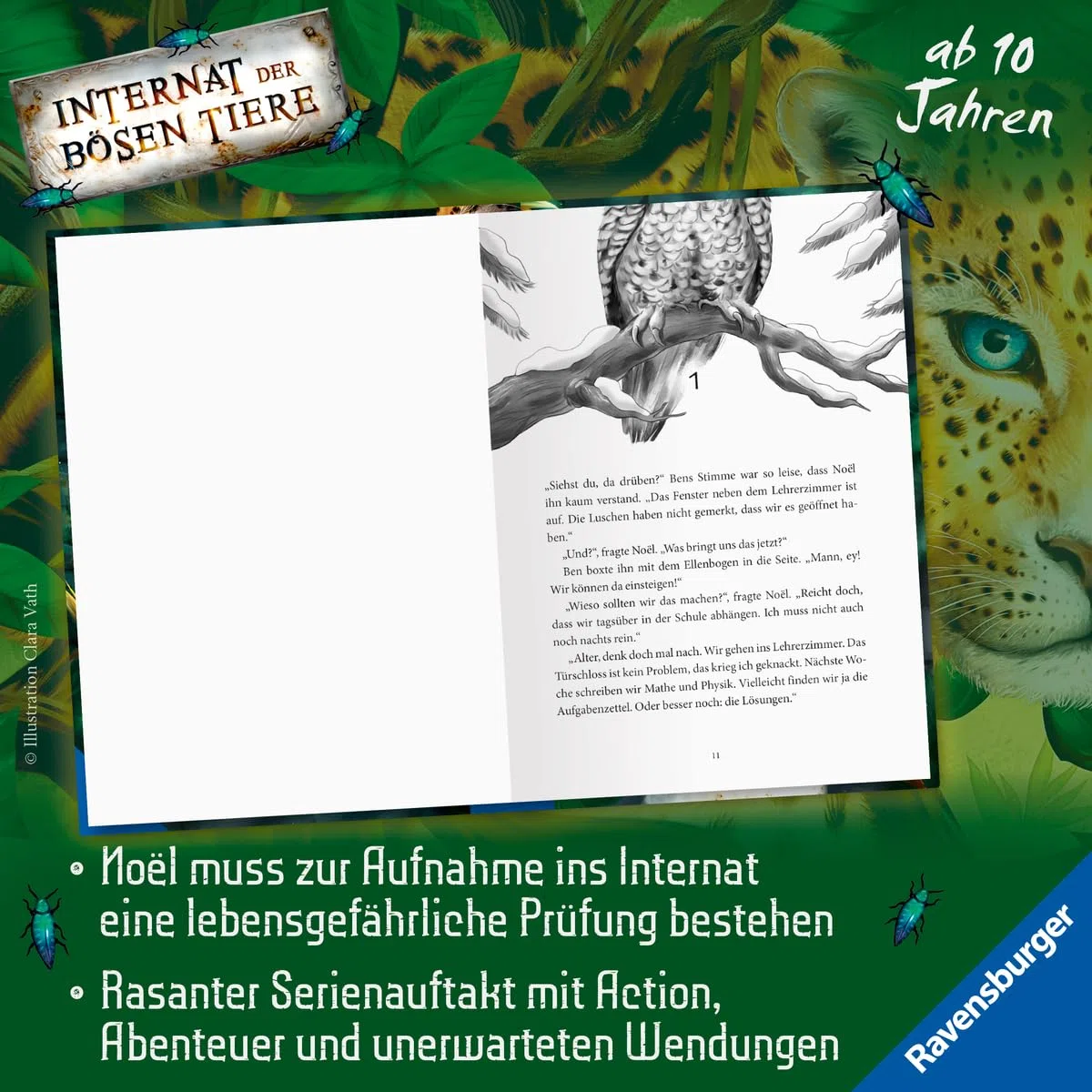Internat der bösen Tiere, Band 1: Die Prüfung (Bestseller-Tier-Fantasy ab 10 Jahre) (Internat der bösen Tiere, 1)