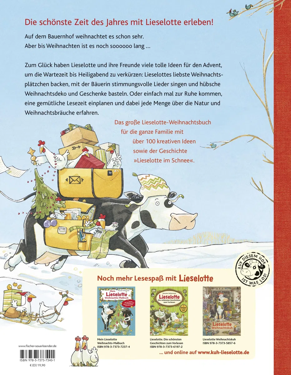 Warten auf Weihnachten mit Lieselotte: Das große Buch zum Basteln, Backen, Singen und Vorlesen | Bilderbuch über die Adventszeit für Kinder ab 4