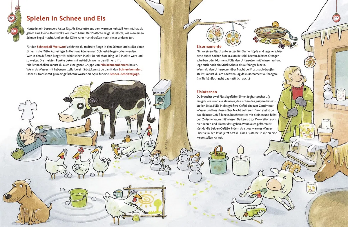 Warten auf Weihnachten mit Lieselotte: Das große Buch zum Basteln, Backen, Singen und Vorlesen | Bilderbuch über die Adventszeit für Kinder ab 4