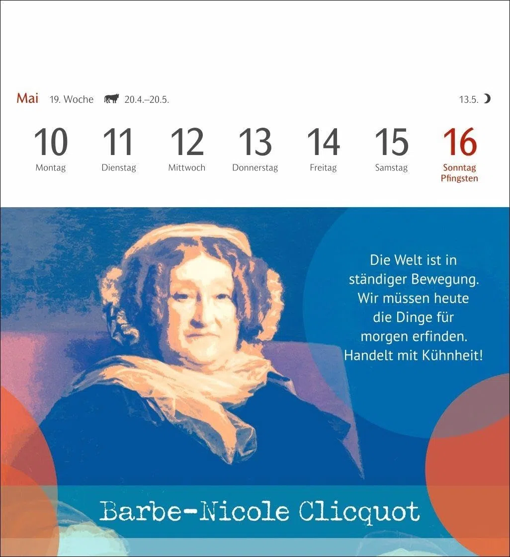 Starke Frauen Postkartenkalender 2027 - Kalender mit 53 Karten: Jede Woche ein kluges Zitat von mutigen Frauen! Kalender zum Aufstellen für die wöchentliche Portion Inspiration