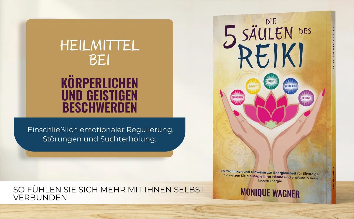 Die 5 Säulen des Reiki: 65 Techniken und Hinweise zur Energiearbeit für Einsteiger. So nutzen Sie die Magie Ihrer Hände und entfesseln neue Lebensenergie