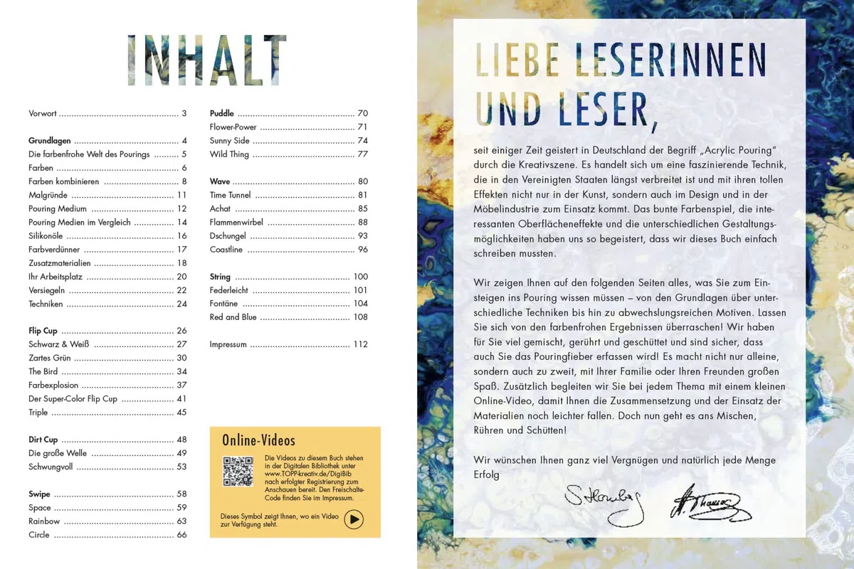 Acrylic Pouring. Der neue Acrylmal-Trend: BILDER gießen!: Fluid Painting. Das Grundlagenbuch. Mit Online-Videos