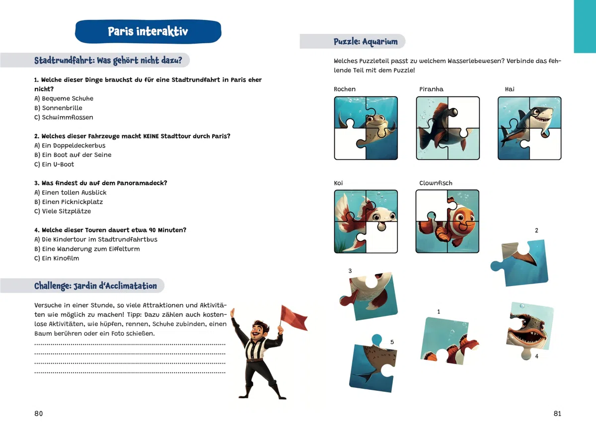 Spannendes Paris! Reiseführer für neugierige Kids: Voller Abenteuer, kniffliger Rätsel, vielseitigen Touren, Sehenswürdigkeiten und Geheimtipps (Spannende Städte! – Reiseführer für neugierige Kids)