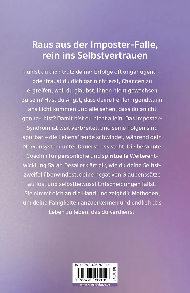 Heute hör ich auf zu zweifeln: Überwinde dein Imposter-Syndrom und glaub an dich | Mit Hochstapler-Syndrom-Selbstanalyse und fundierten Strategien