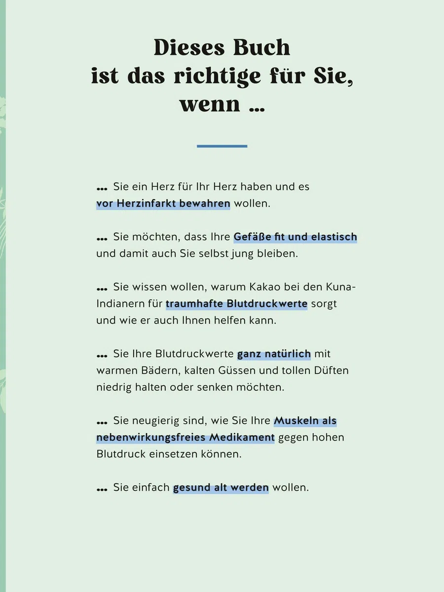 Meine Gesundheitsretter aus der Natur gegen Bluthochdruck: Herzgesundheit natürlich mit Pflanzenkraft und blutdrucksenkenden Superfoods stärken