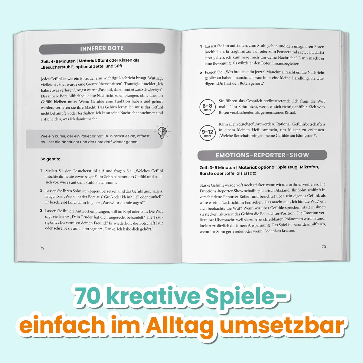 Stark & Ruhig: Selbstregulation für Jungs mit 70 Spielen | Emotionen regulieren, Selbstvertrauen aufbauen, Impulse lenken – mit erprobten Methoden spielerisch innere Balance finden