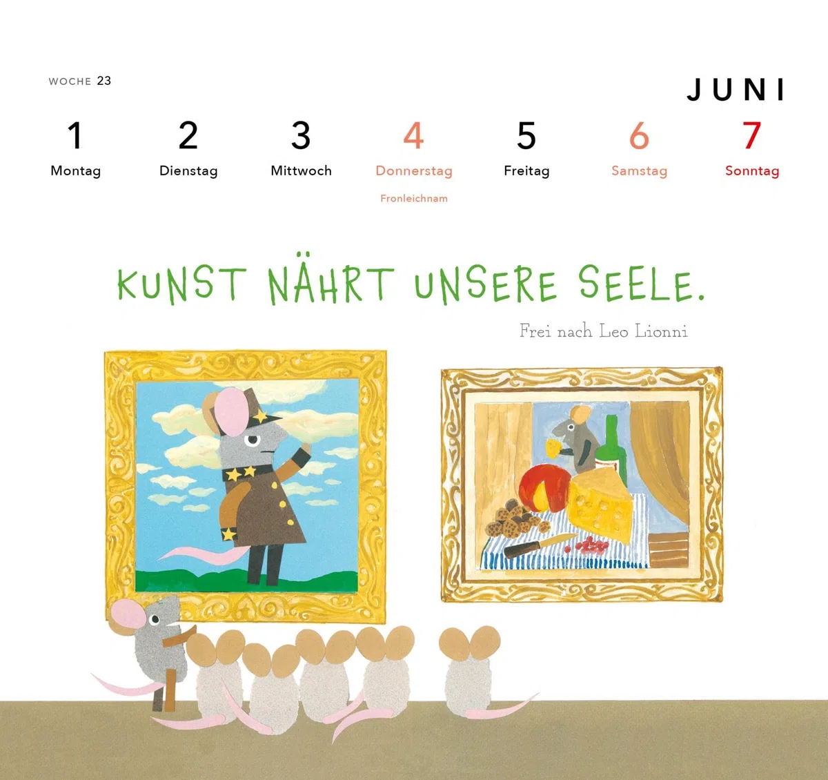 Frederick – Gesammelte Schätze 2026 (Frederick von Leo Lionni): Postkartenkalender mit Spiralbindung, 17 x 18 cm | Mit 53 Postkarten zum Heraustrennen und Versenden