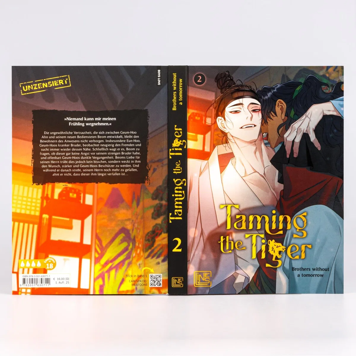 Taming the Tiger 2: Unzensierter Boys-Love-Manhwa für Erwachsene über eine riskante Liebe im alten Korea – limitierte Auflage mit Photocard
