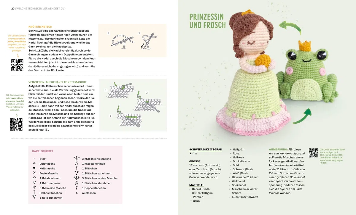 Zauberhafte Wende-Amigurumis häkeln mit @chibiscraft: Verwandlungskünstler: Kessel wird Hexe, Frosch zu Prinzessin, Blume wird Fee und weitere magische Wesen zum Staunen | Alle Grundlagen mit Videos